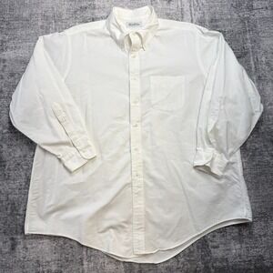 Brooks Brothers Shirt Mens 18-33 White Oxford Cotton Button Down OCBD USA Made